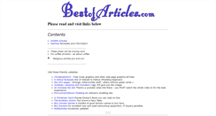 Desktop Screenshot of bestofarticles.com